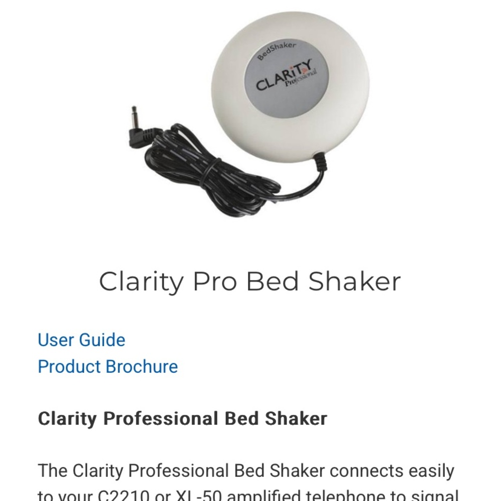 Clarity  BEDSHAKER   Used